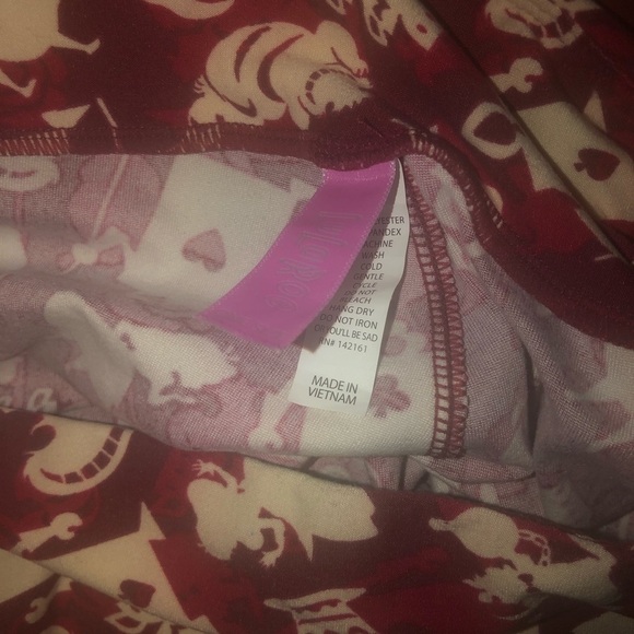 Lularoe Disney Alice and wonderland OS leggings - Picture 4 of 4